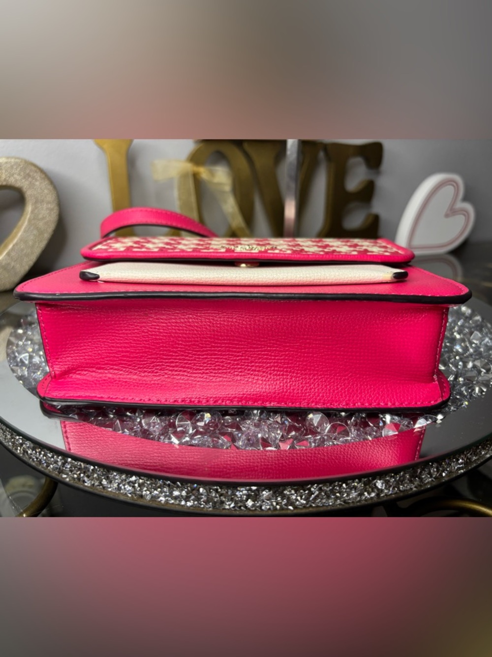 $328 KATE SPADE Red and Cream Woven Crossbody Bag - Picture 7 of 12
